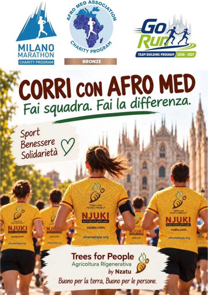 Milano Marathon – Corri con Afro Med Locandina Milano Marathon Charity Program – Corri con Afro Med