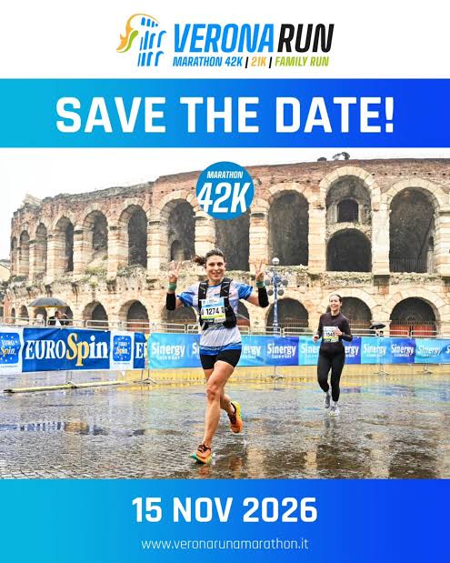 Verona Marathon 2026 Locandina Verona Marathon – 15 novembre 2026